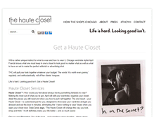 Tablet Screenshot of hautecloset.com